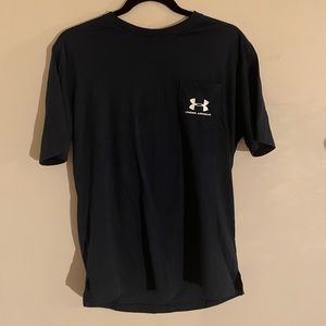 Under Armour Men’s Pocket T-Shirt - Navy Blue - Medium